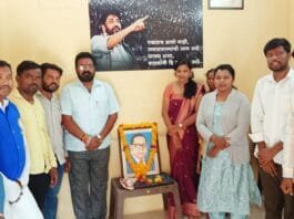 प्रहार जनशक्ती पक्षाच्या वतीने भारतरत्न डॉ. बाबासाहेब आंबेडकर यांची जयंती साजरी..